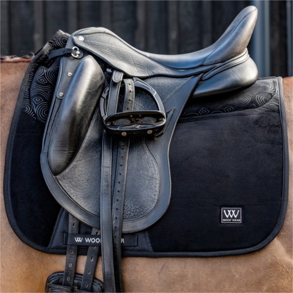 2026 Woof Wear Elite Confort Plus Dressage Tapis De Selle WS0054-BKBK - Black